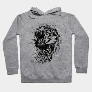 Abstract Wild Cat Tiger Design Hoodie